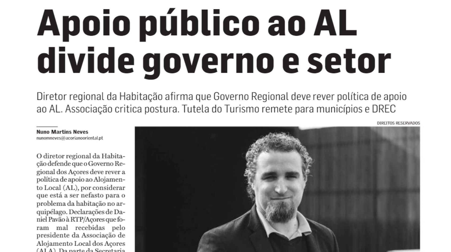 Apoio público ao AL divide governo e setor